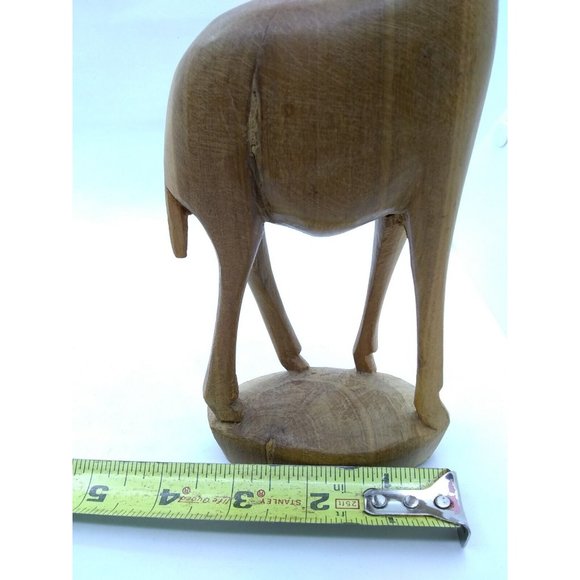 Pier1 Kenya HandCarved Wood Gazelle Antelope Mid Century Style Tall 12" Figurine - Picture 7 of 10